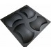 Пластиковая форма для изготовления 3D плиток / 3D панелей "Soft" 25*17 см | комплект 4 шт