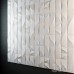 Пластиковая форма для изготовления 3d панелей "Verticals" 50*50 см | Форма для 3Д панелей из гипса