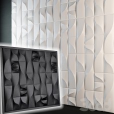 Пластикова форма для виготовлення 3D панелей "Verticals" 50 * 50 см | Форма для 3Д панелей з гіпсу
