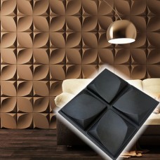 Plastic mold for making 3D tiles / 3D panels "Zoom" 20 * 20 cm | set of 4 pcs