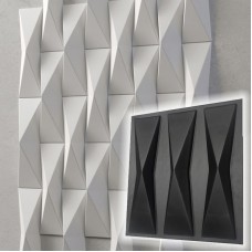 Plastikowa forma do wykonywania płytek 3D / paneli 3D „Origami” 47,5 * 12 cm | zestaw 3 szt.