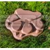 Plastic mold for making a garden path or stepping stone "Animal footprints" from concrete