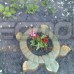 Plastic mold for making garden decor "Turtle Flowerbed" for plaster and concrete