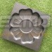 Plastic mold for making a garden path "Flower" from concrete