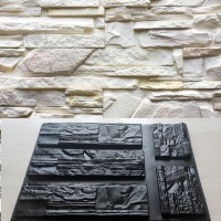 Plastic molds for plaster and concrete decorative stone "Monaco"